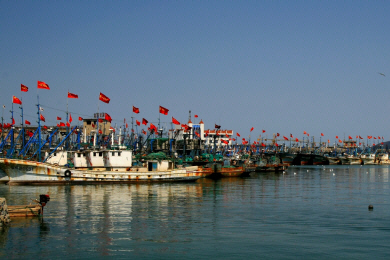Weihai, Fishing Boats, Shandong Province.jpg (520735 bytes)